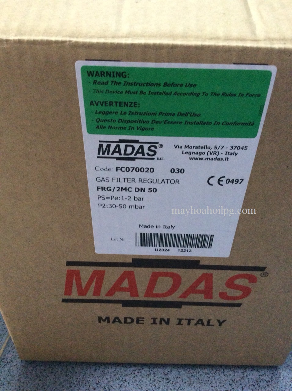van dieu ap madas dn50